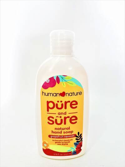 image 1: Grapefruit Squeeze Pure and Sure Natural Hand Soap 200 ml