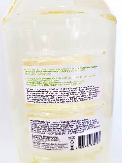 image 3: Lemon Calamansi Dishwashing Liquid 1 Liter