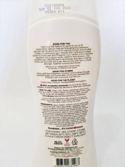 image 3: Peppermint Natural Strengthening Shampoo 180 ml