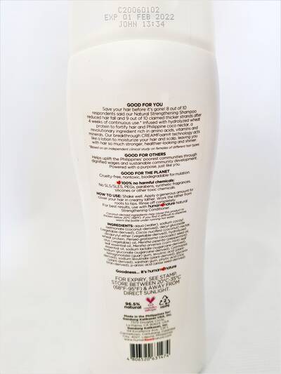 image 3: Peppermint Natural Strengthening Shampoo 400 ml