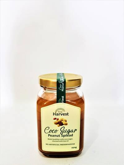 image 1: First Harvest Coco Sugar Peanut Spread 250g